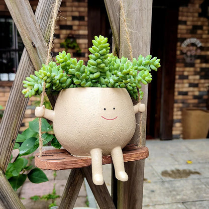 Swing Face Planter Pot Hanging